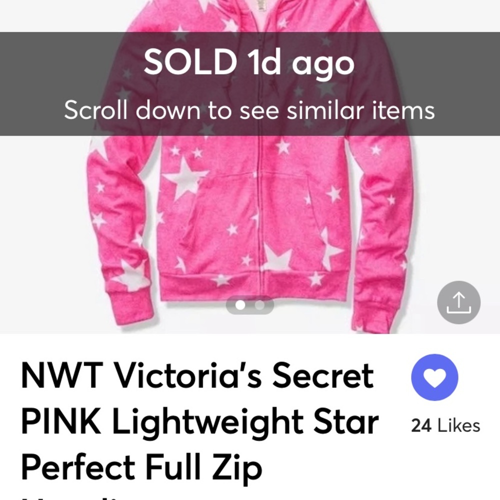 Looking for Victoria Secret pink star light jacket